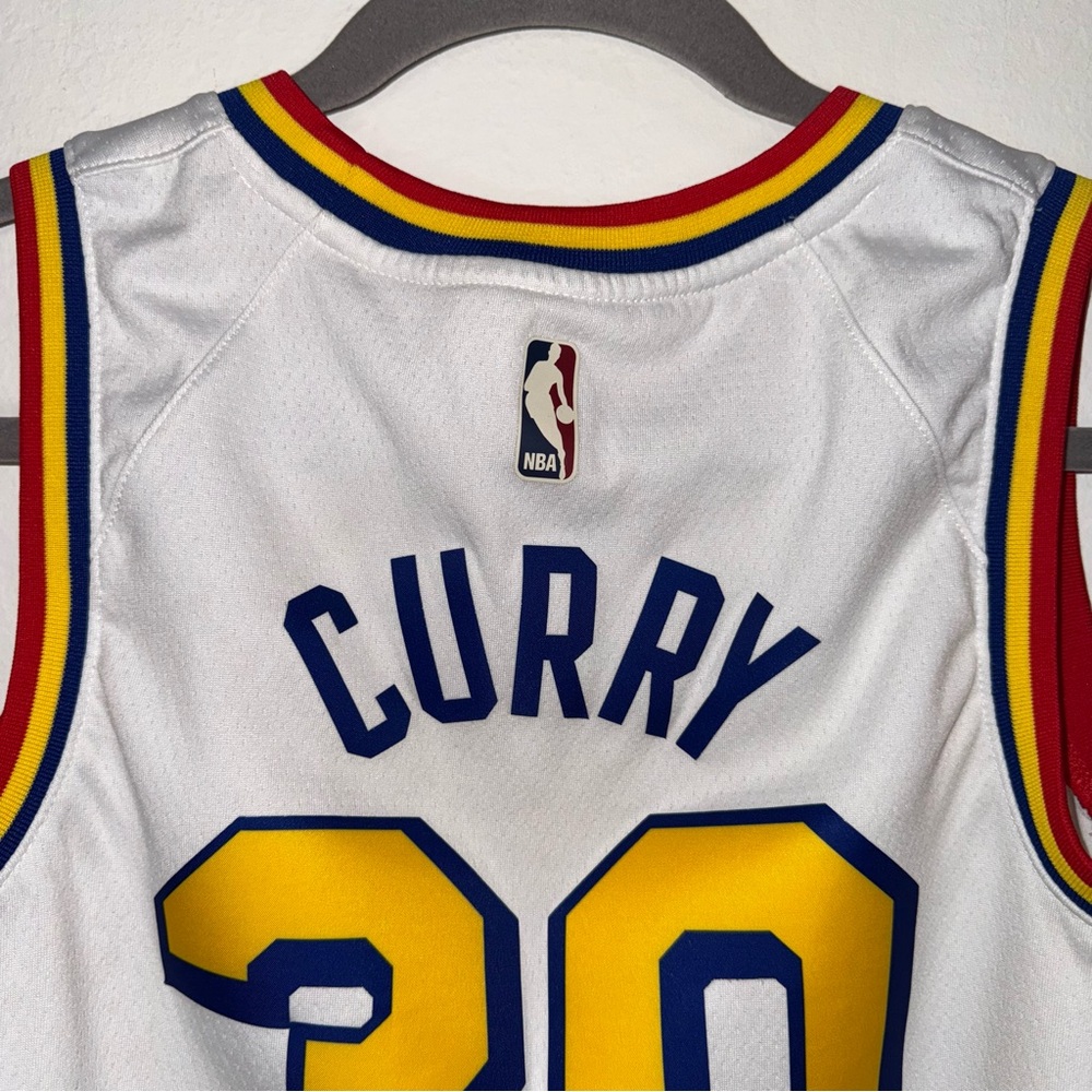 Stephen Curry Golden State Warriors Jersey Icon Youth M 10 12 San Francisco - Picture 4 of 7